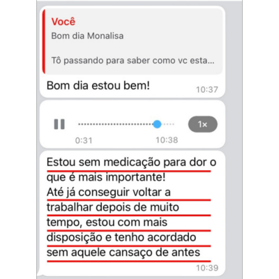 Depoimento de uma aluna do Método Zero Dor